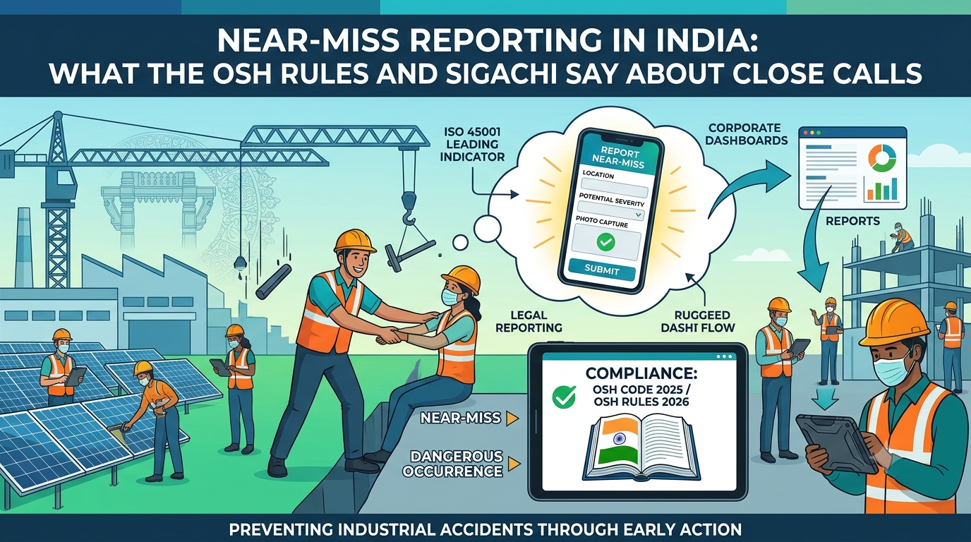 Near-Miss Reporting in India: What the OSH Rules and Sigachi Say About Close Calls